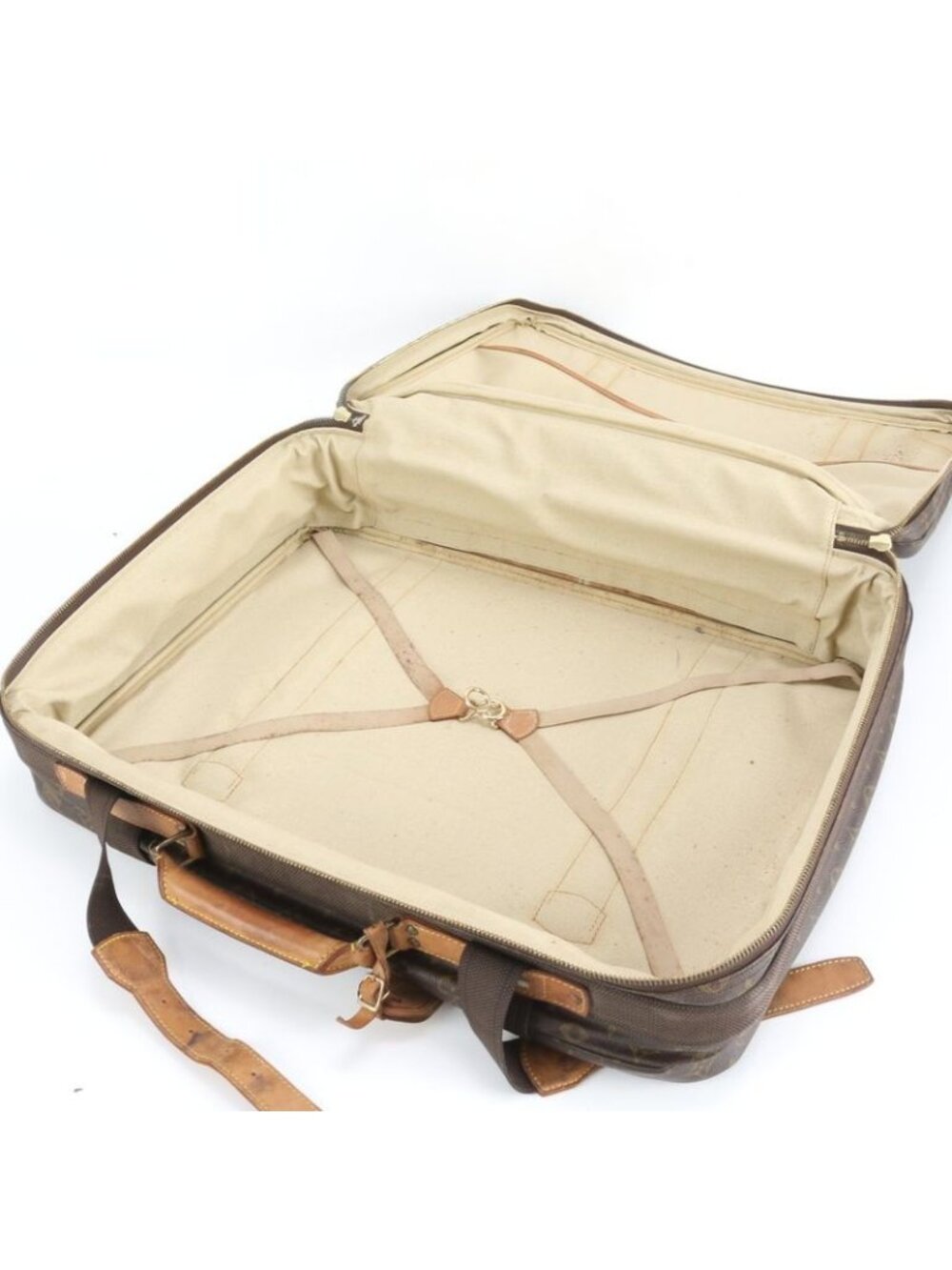 ★SOLD★ Louis Vuitton Monogram Satellite 60 Leather Boston Bag Business Travel - Picture 7 of 12